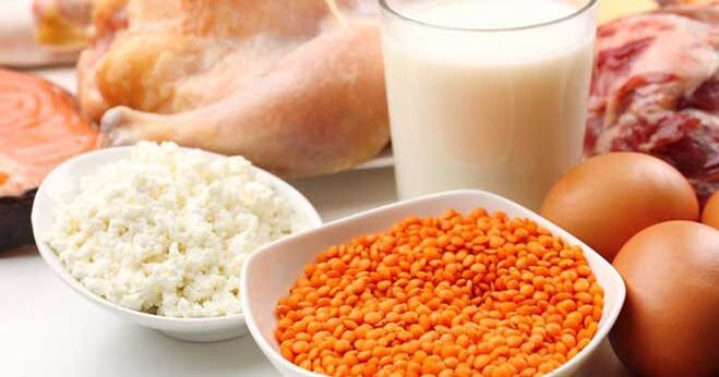 Produtos que contêm proteína