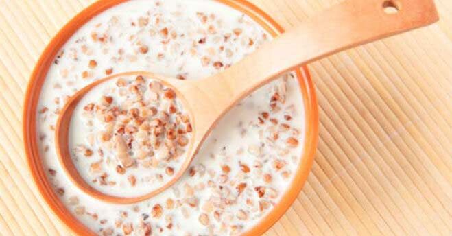 Trigo sarraceno no kefir